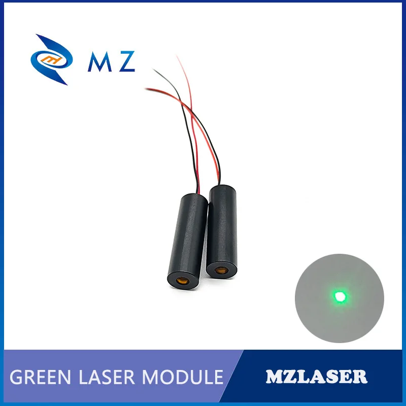 Módulo láser compacto de punto verde, grado Industrial, D15 x 60mm, 532nm, 50mw, gran oferta