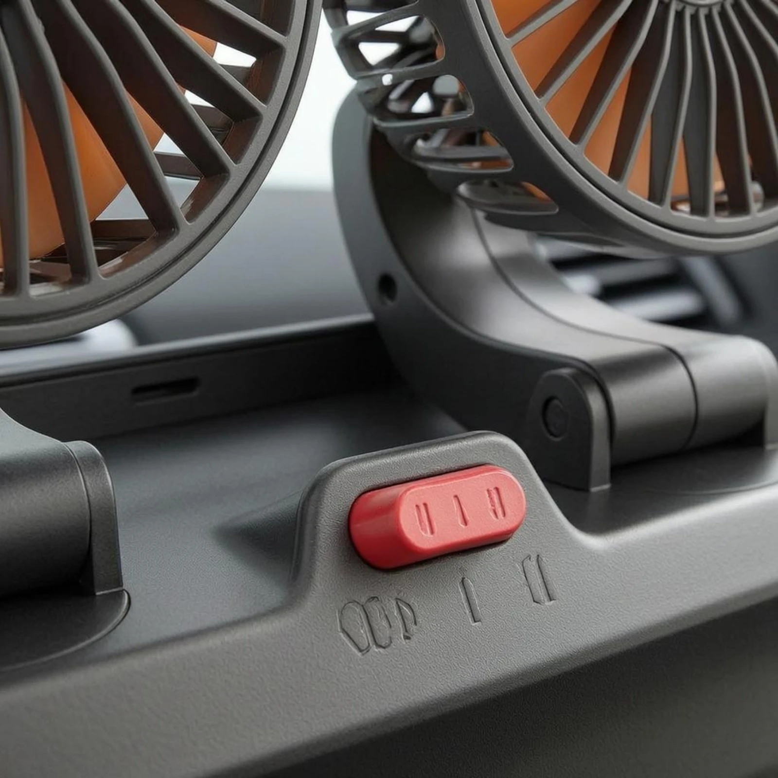 

twoHead Car Fan Protective Cover Grille Dual Head Car Fan Strong Air Circulation Compact