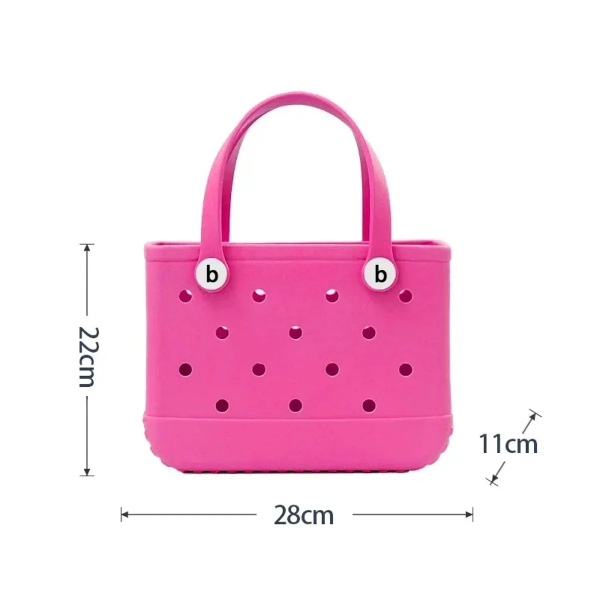 Beach Bogg Bag Children Women Storage Handbag Hole Bag Portable Shopping Basket Outing Sports Shopping Portable Eva Handbag