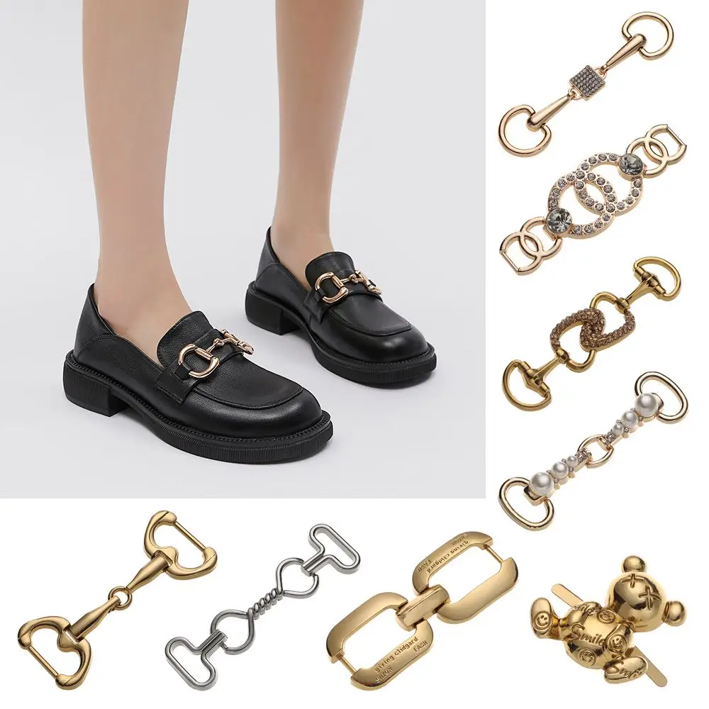 Decoration Clothing Accessories Belt Buckle DIY Shoes Bag Shoes Buckles Metal Buckles Metal Shoe Chain