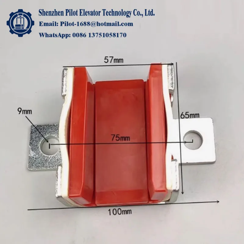 For S*hindler 3600AP 300P Elevator Counterweight Guide Shoe 65*30mm Elevator Roller Guide Shoe Lift Spare Parts