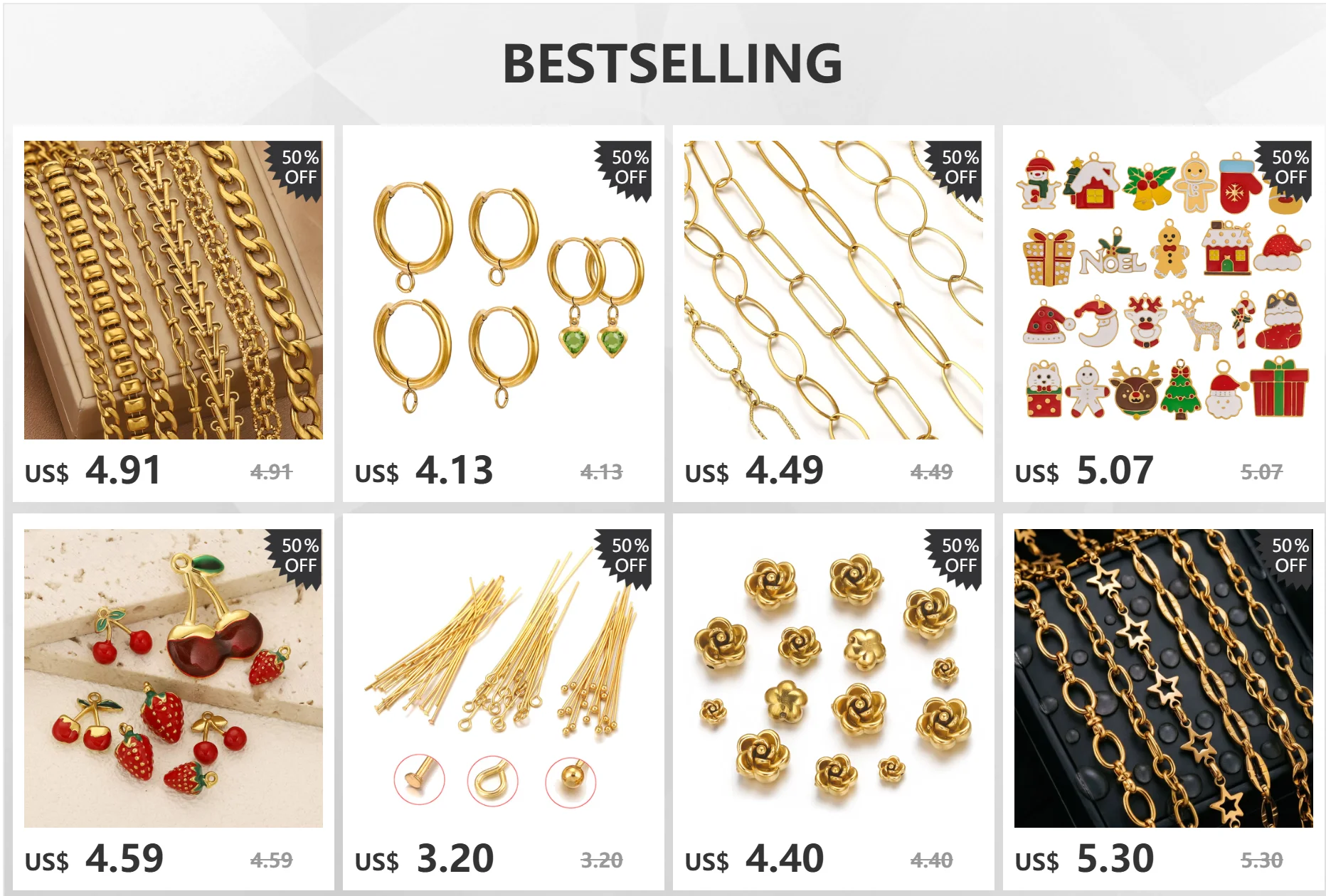 100-200 teile/los 3/4/5/6/7/8/10mm Edelstahl Vergoldet Biegering Stecker für Diy Schmuck Machen Zubehör Großhandel – Detail 1