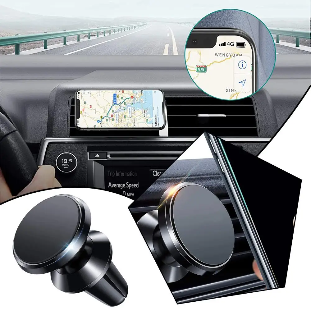 

Magnetic Phone Holder Car Mount With Car Air Vent Clip Mount Degree Phone Cellphone Smart Universal Bracket Phone 360 Adjus Z7W4