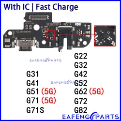 Puerto de conector de cargador Usb para Motorola Moto G31, G41, G51, G71S, G22, G32, G42, G52, G62, G72, G82, 5G, módulo de placa de carga flexible