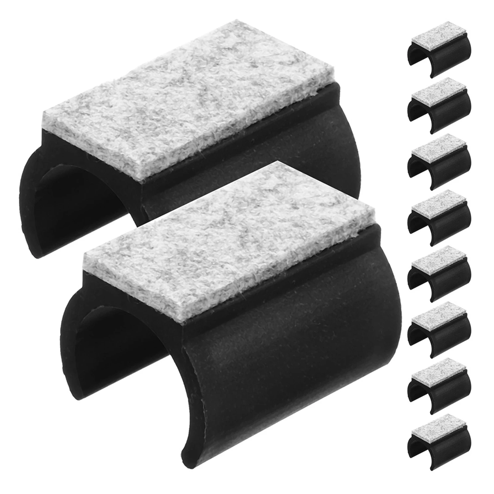 

10Pcs Felt Chair Pads U-Shaped Furniture Floor Protectors Anti-Slip Chair Leg Covers Floor Pads for Furniture on Hardwood Floors