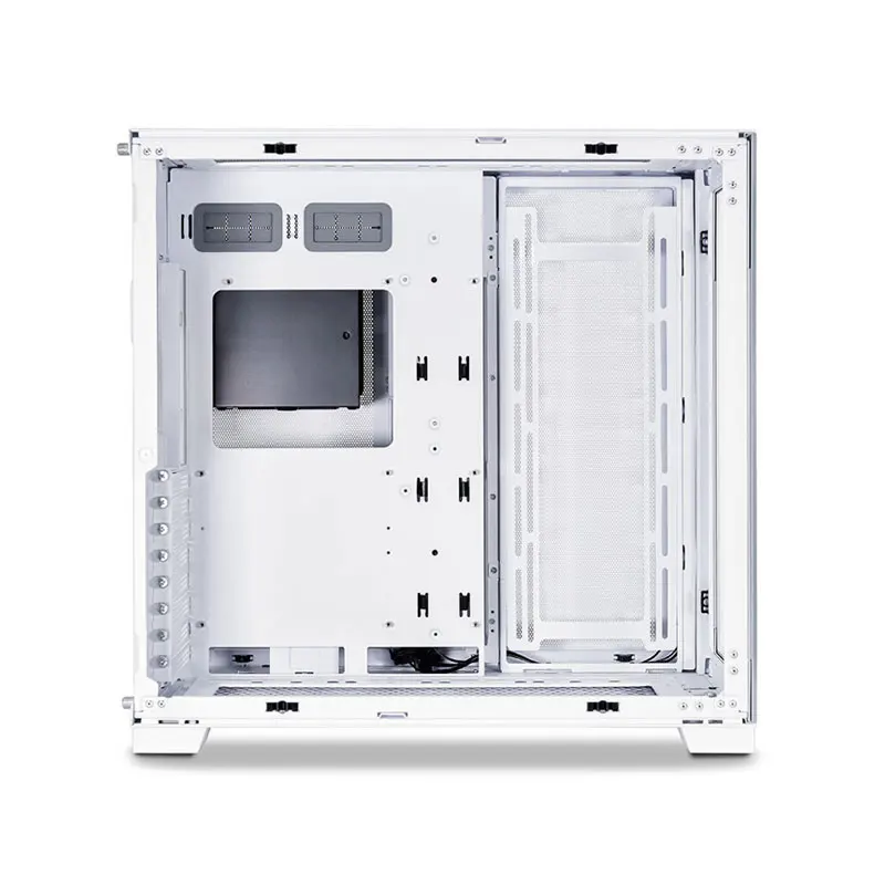 Panoramic Gaming PC Case Seamless Glass No Pillar Tower Dual Chamber Computer Chassis