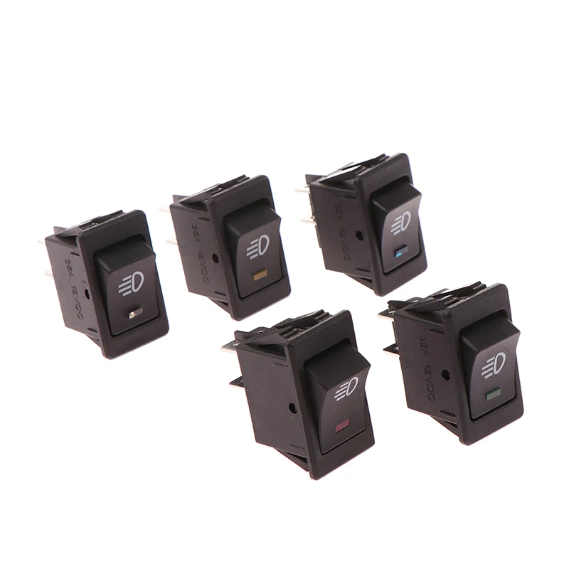 New Universal Car Fog Light Switch LED ASW-17D 12V 35A 4Pin Automobile and Motorcycle