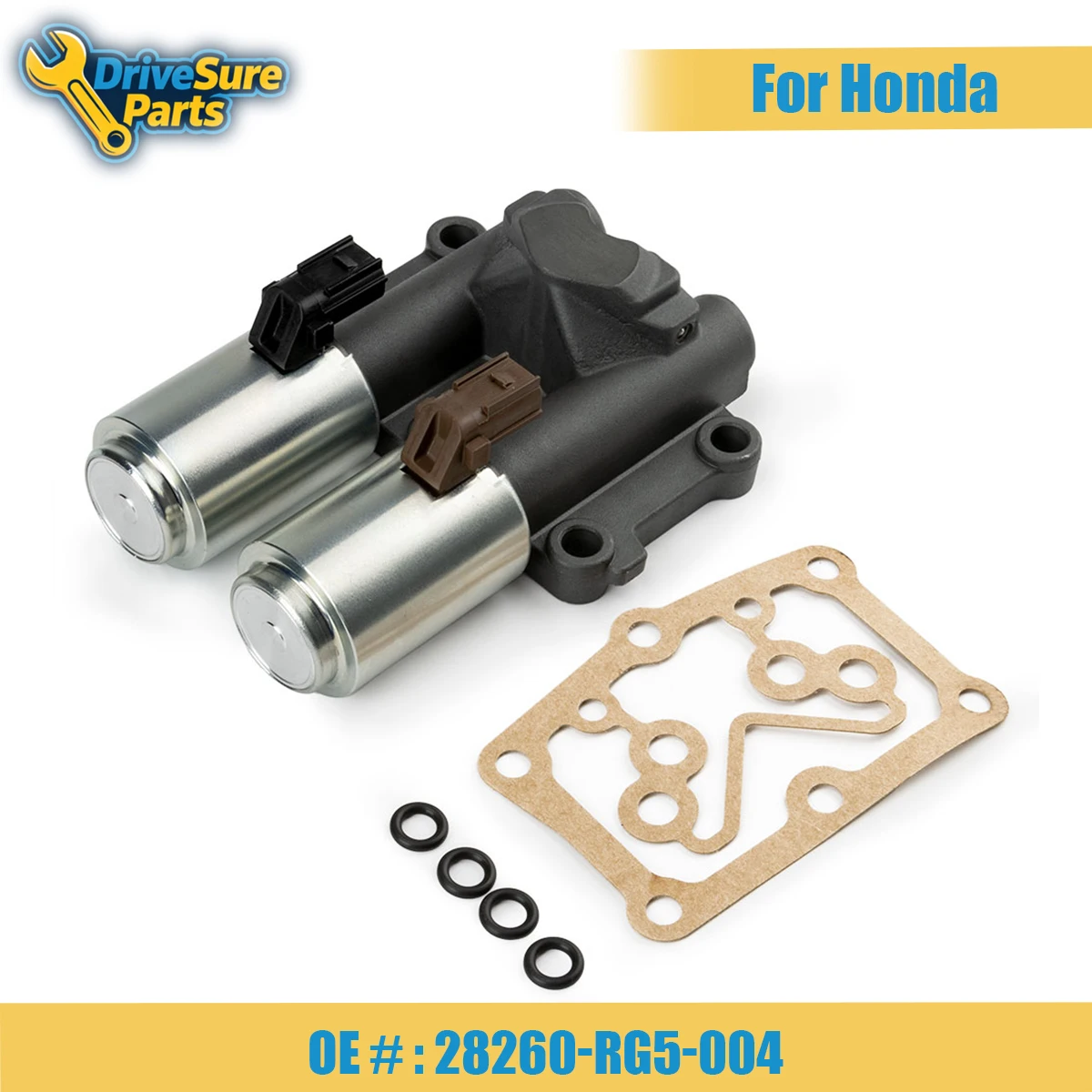 

For Honda Civic Fit 1.5L 1.8L 2012 2013 2014 New Transmission Double Linear Solenoid &Gasket 28260-RG5-004