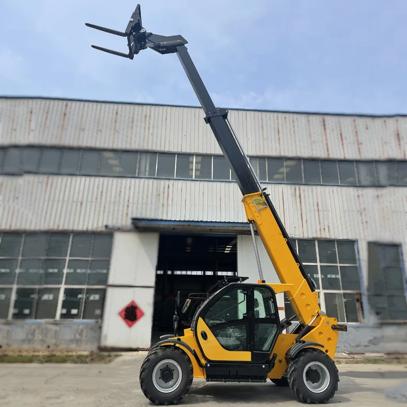 Strong 4.5 Ton Lifting Capacity Telescopic Handler Forklift Telehandler Heavy Steel Frame for Long Service Life