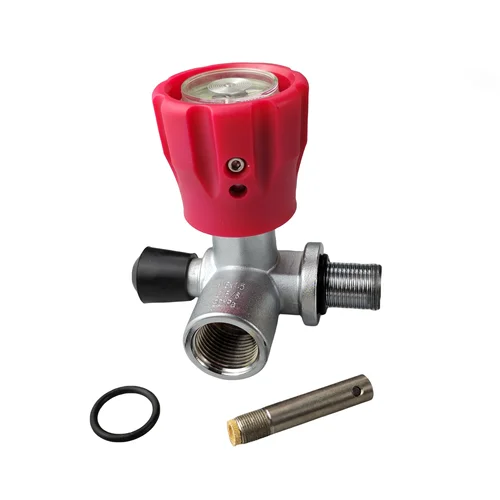 Imagen 1 del producto Válvula de cilindro de buceo 30Mpa M18 macho G5/8 hembra adaptador de recarga de estación de llenado de aire para tanque CF de cilindro M18x1.5 HPA