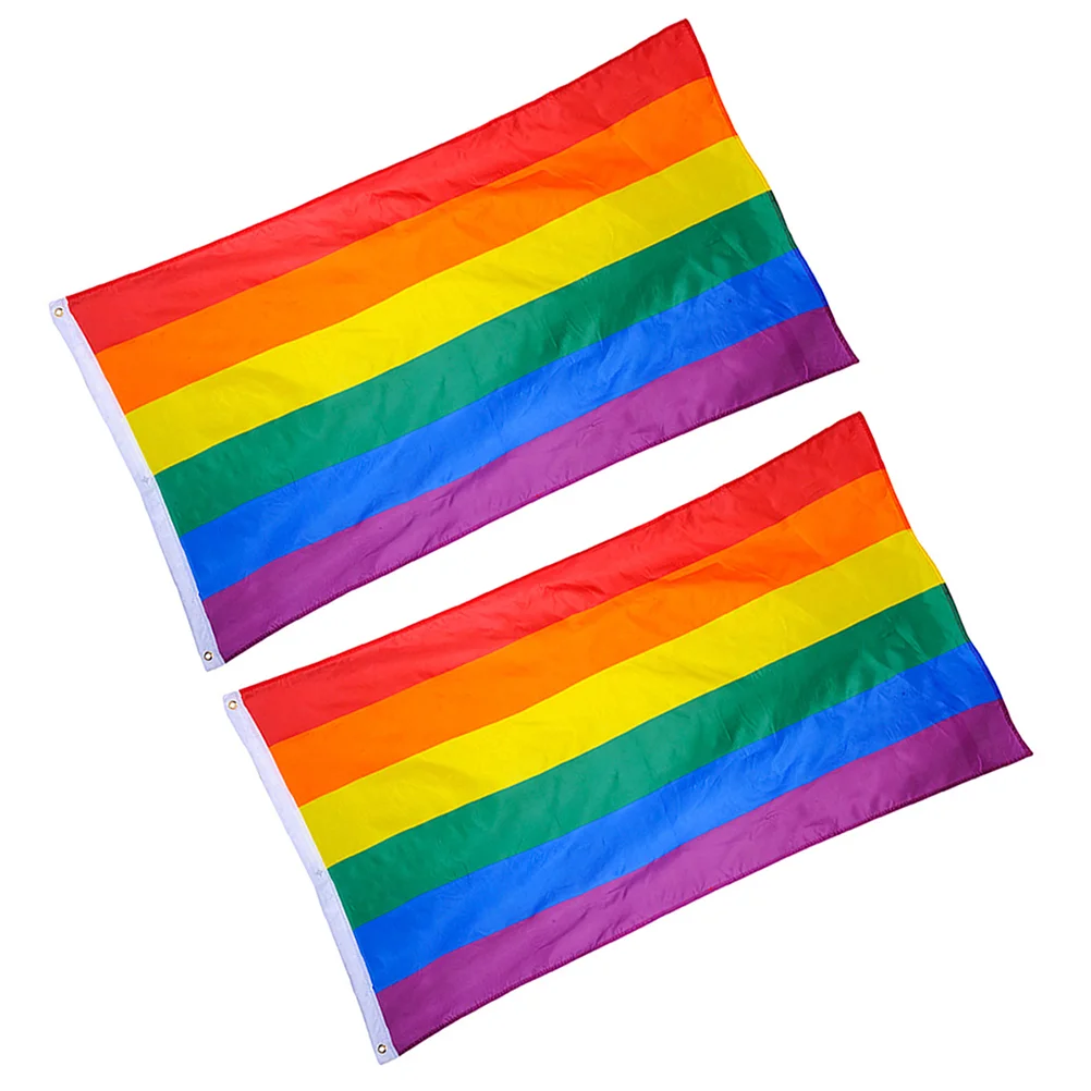 Mini Pride Flags Rainbow Stripes Banner Decorative for outside Large Gay Tapestry