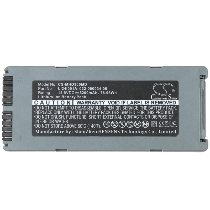 CS Battery 14.8V/5200/6800mAh LI24I001A,022-000034-00,022-000047-00,022-000124-00,LI24001A for Mindray BeneHeart D1, D2, D3