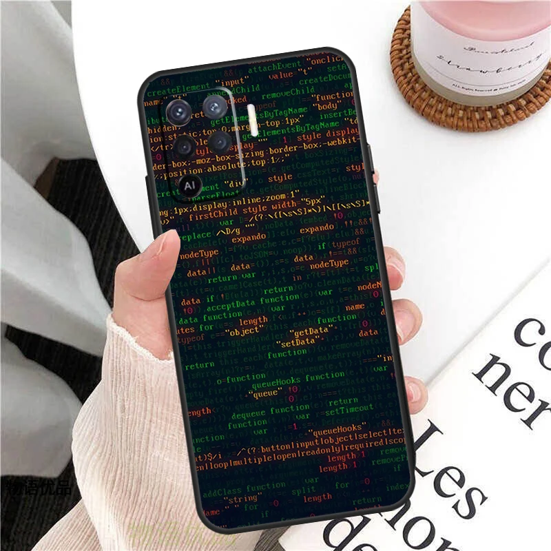 The Code design programmer Case For Oppo A40 A60 A80 A96 A76 A16 A18 A38 A58 A78 A98 A57 A17 A74 A54 A94 A15 A5 A6 Pro