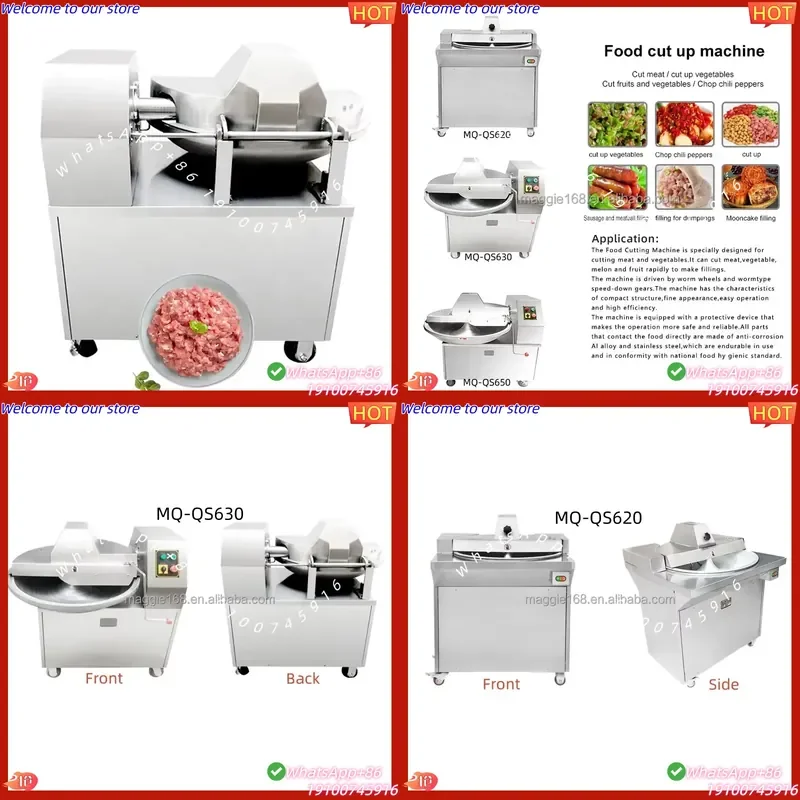 CE Certificate Professional 20L/30L/50L Vegetable Bowl Cutter Meat Bowl Cutting Machine for Making Dumplings/Steamed