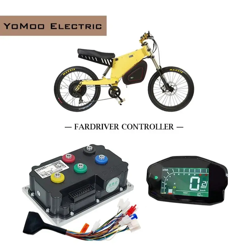 

Fardriver ND72360 48V 60V 72V DC 190A Phase 360A 3KW-4KW BLDC Sine Wave Controller With DKD One-lin Display For E-scooter