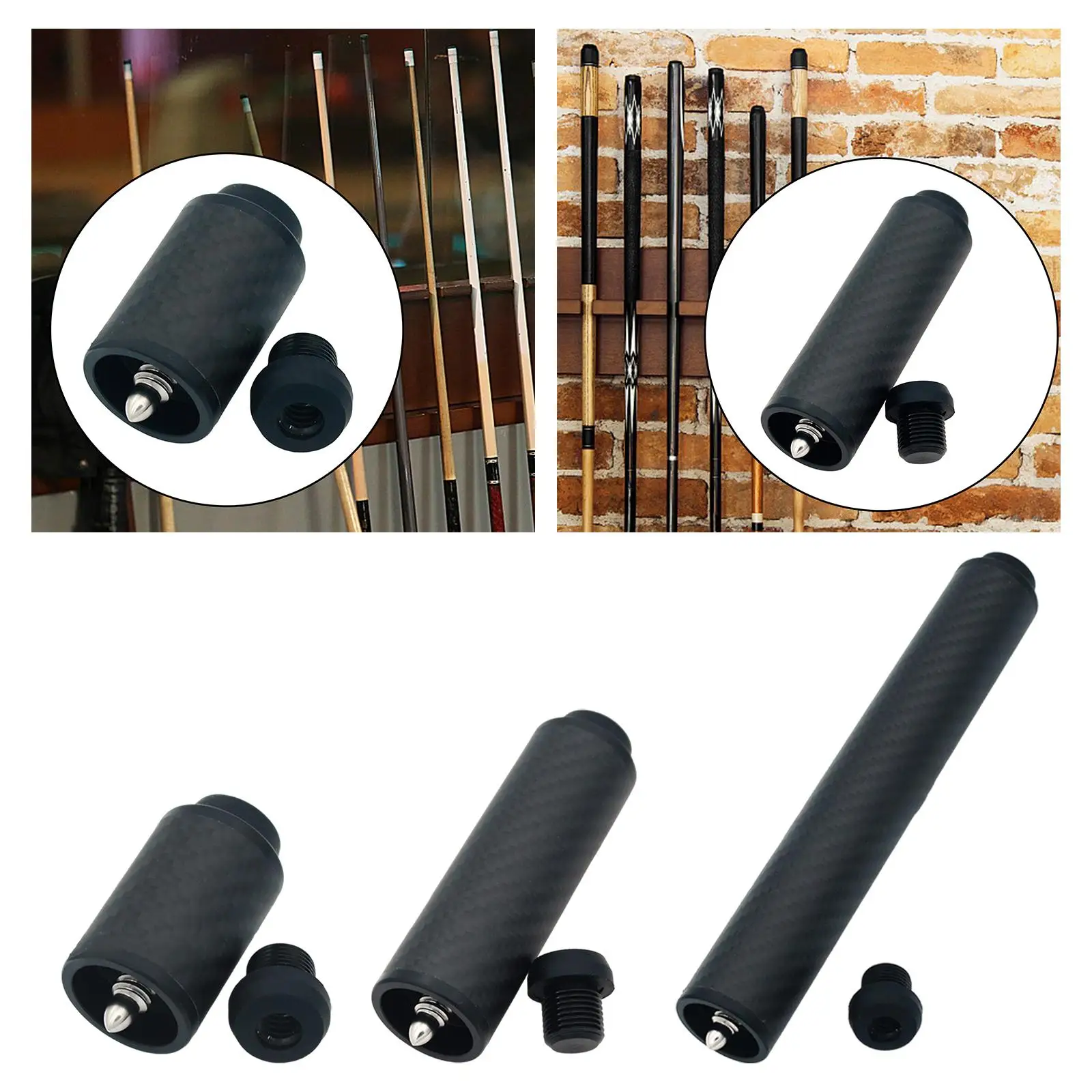 Picture 5: Billiard Pool Cue Extension Cue Carbon Fiber Extension Billiard Accessories