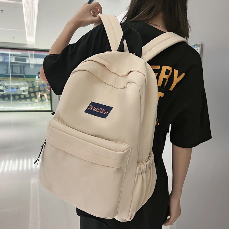 New Fashion Backpack Women Student Laptop Cute School Bag Trendy Female Waterproof College Backpack Lady Travel Nylon Book Bags