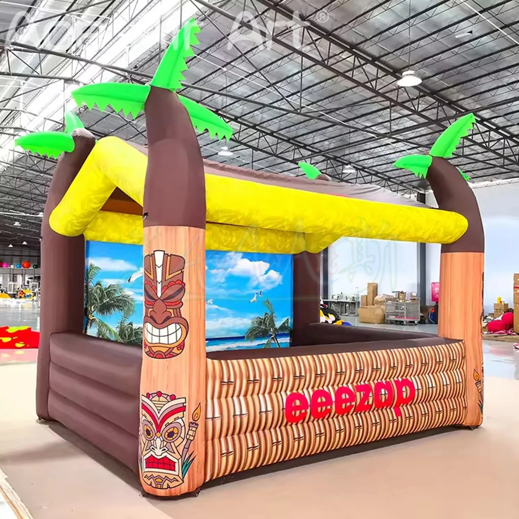 新しいデザインのカスタマイズ可能なポータブルインフレータブル広告テント、ココナッツツリーテント、パーティー・パブテント、プールバーイベントプロモーション用