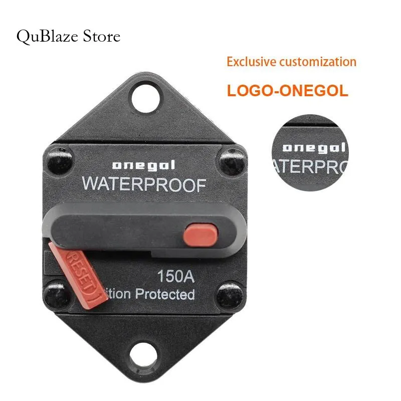 30A 40A 50A 60A 70A 80A 100A 110A 120A 130A 140A 150A AMP 12-48V DC قطاع دارة فيوز إعادة تعيين قارب السيارة السيارات مقاوم للماء