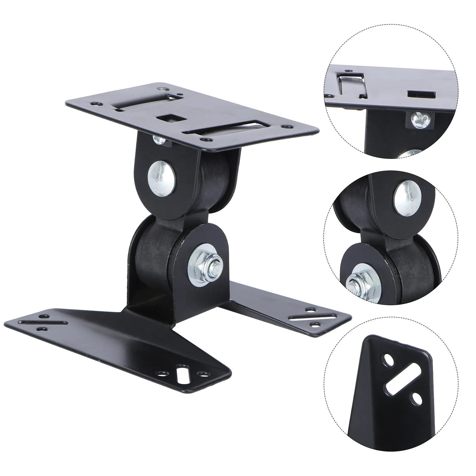 1Pcs Heavy Duty Adjustable Rotatable LCD TV Bracket Holder for 27 Inch Display Compatible with 75Mm 100Mm Mount Black