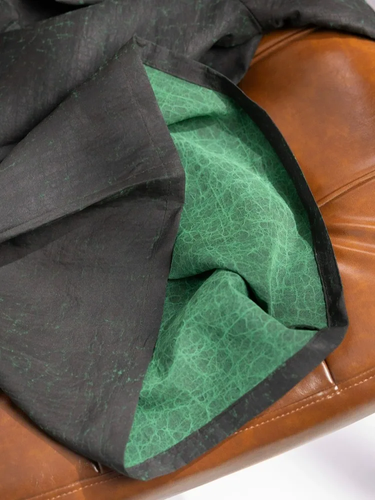 Women's New 100% Natural Mulberry Silk Fragrant Cloud Yarn Turtle Pattern Transparent Color Lazy Style Simple Straight Leg Pants