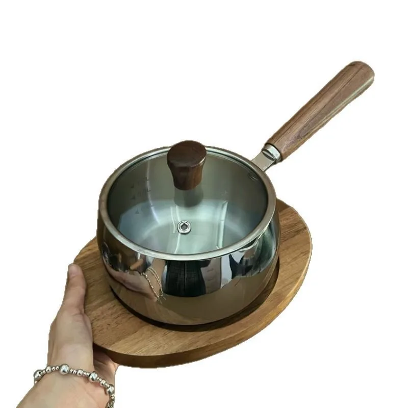 

steel, pot baby complementary food pot, household steamer for one person, hot milk pot for breakfast, small soup pot