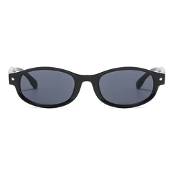 Fashion Oval Sunglasses Women 2024 Mi Nail Design New Stylish Candy Color Brand Outdoor Eyewear Trendy UV400 Protection Shades