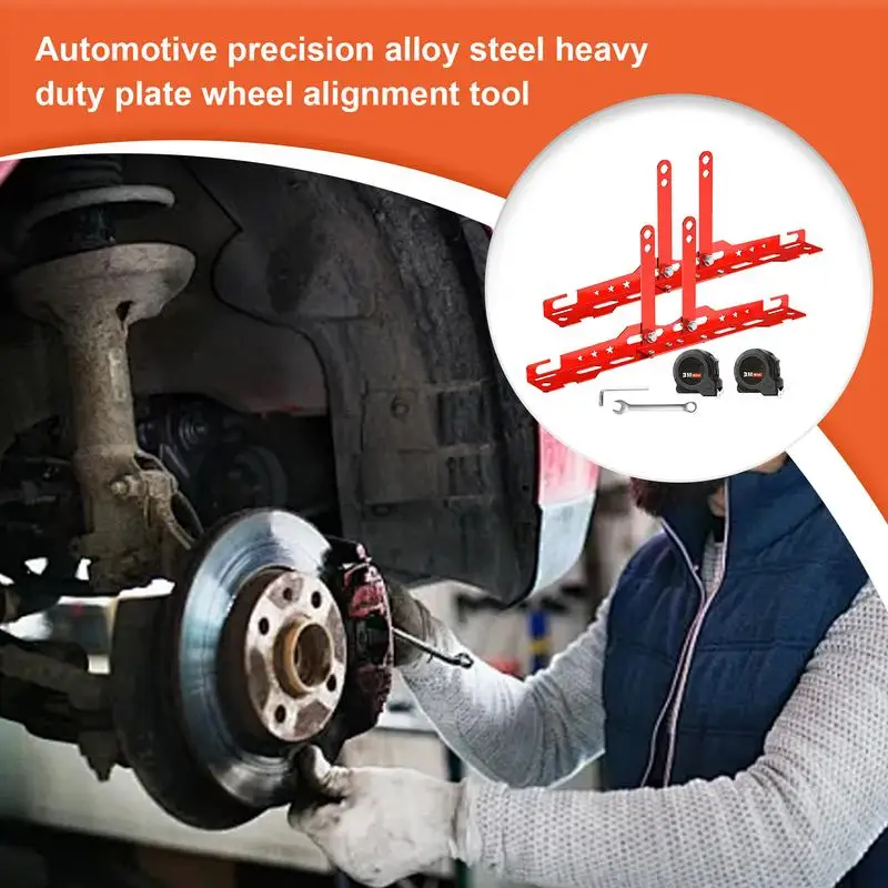 

Car Alignment Tool Kit Heavy Duty Toe Plates Wheel Accessories Parts For Moto Commercial Truck Garage Workshop Repair Industrial