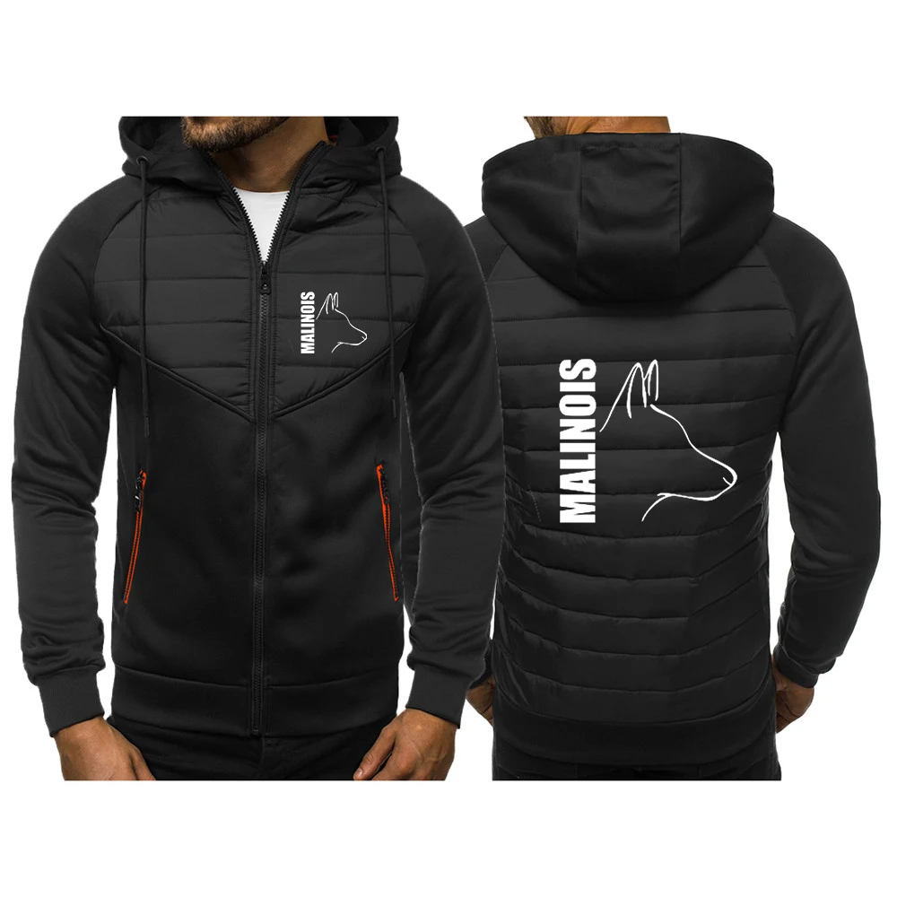 

Silly Dog Belgian Malinois 2023 Men’s New Winter Jackets Warm Windbreaker Coat Cotton Waterproof Casual Hoodies Thicken Clothing