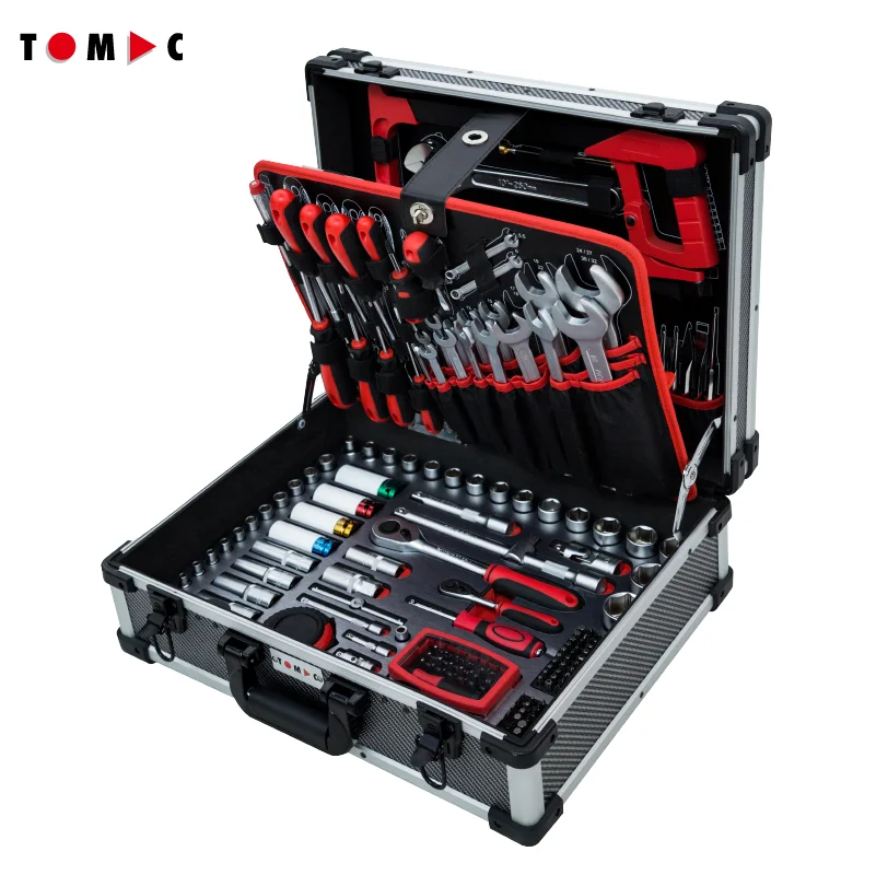 

TOMAC customized 283 pcs. Professional Universal tool sets with Alu case Delivery From Europe