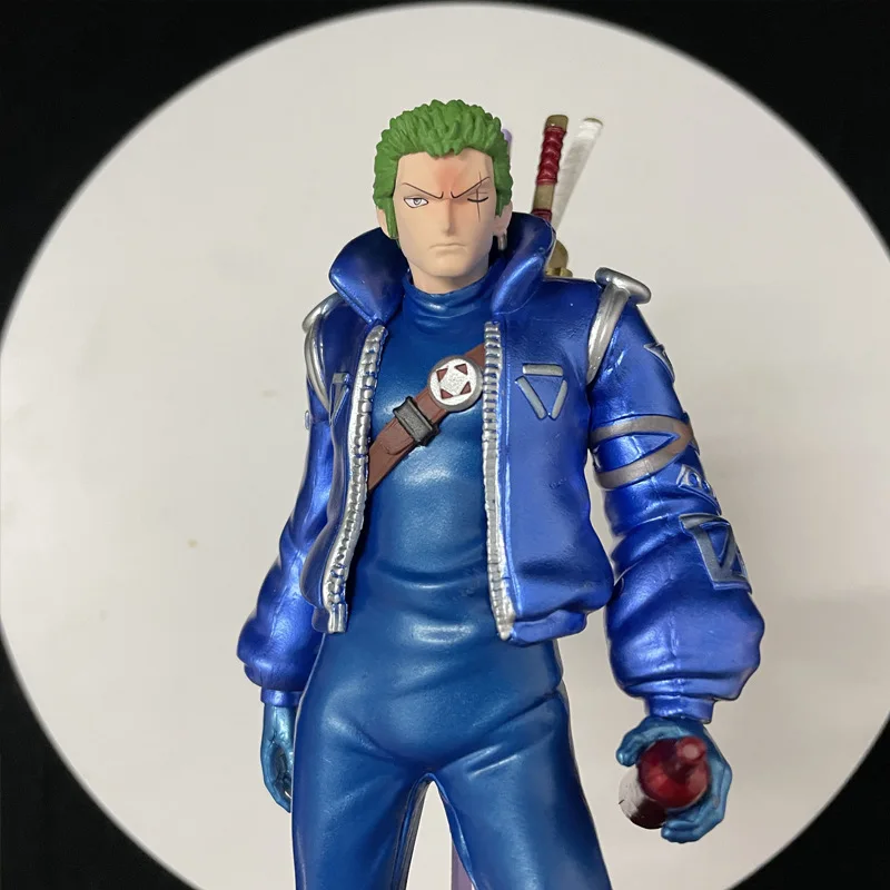 One Piece Onigashima Eggpoint Island First Release Fully Electroplated Zoro Action Figurine Desk Anime Model Toys Figures Gift