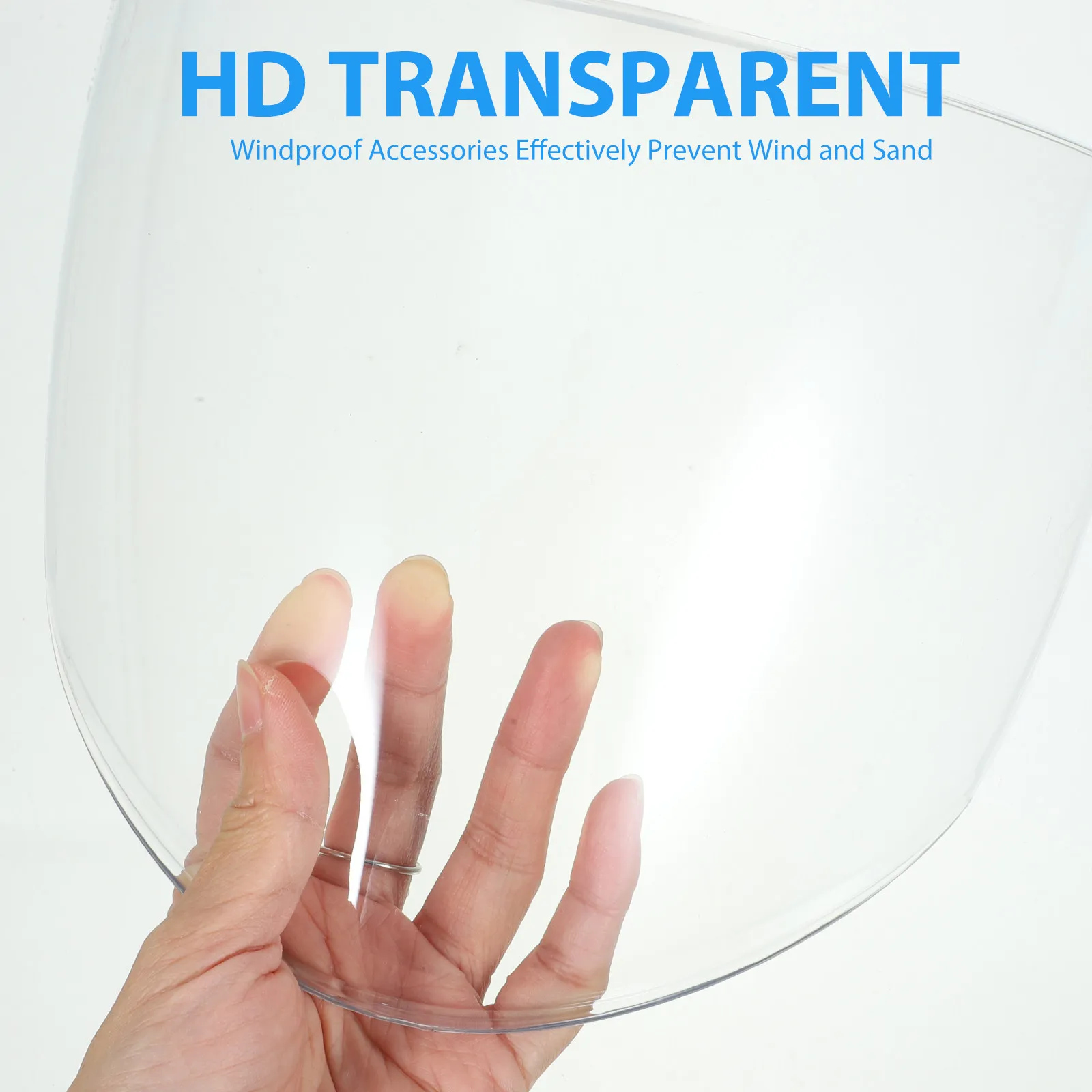 Motorcycle Visor Lens Replacement – Transparent, Windproof & Sandproof for Bright Sunshine Riding, Lightweight