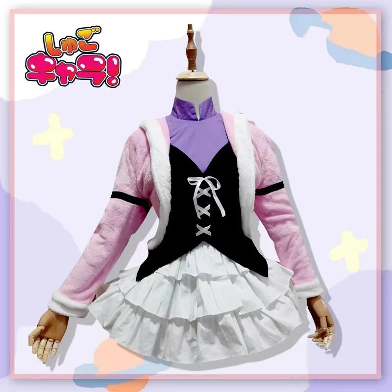 ViVi-Cos Anime Shugo Chara Hinamori Amu Game Suit Lovely Lolita Uniform Cosplay Costume Halloween Party Outfit Women XS-XXXL