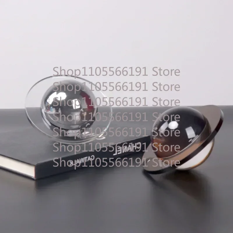 Hot Sale Transparent Crystal Planet Artwork Ornaments Geometric Crystal Crystal Statue Desk Decoration Crafts Sculpture Modern H