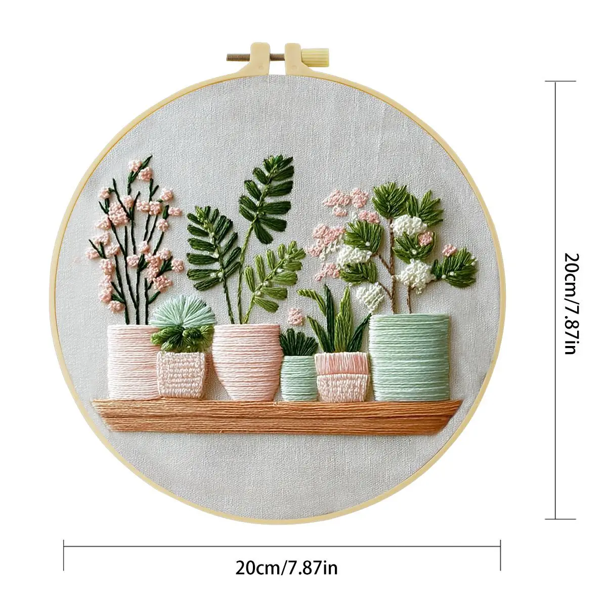 1 Stück 20X20CM/15X15CM 7,87/6,3 Zoll Tier - Fuchs Stickerei Starter-Kit DIY-Kit DIY-Stickerei-Set Handarbeiten Malerei – Detail 3