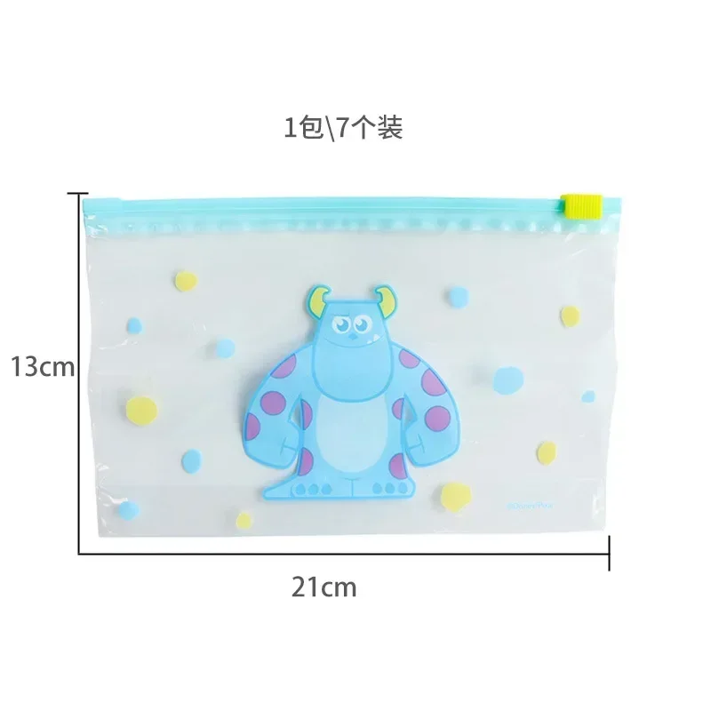 Disney Stitch Food-grade Ziplock PE Bag Food Distribution Bags Cartoon Kawaii Zipper Dust Storage Decoration Household Good Gift