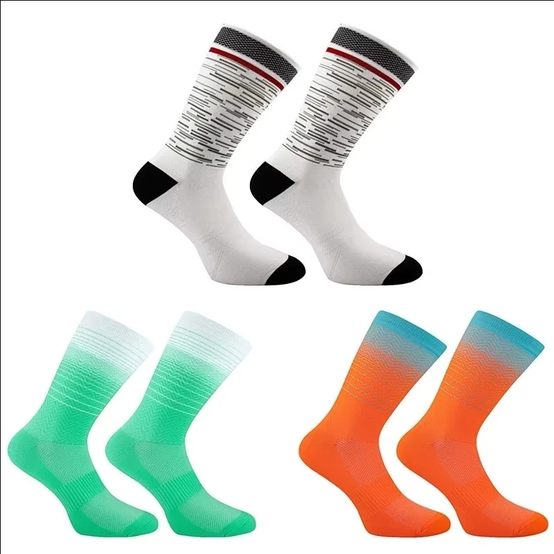 

Профессиональные велосипедные носки 2025 года, мужские и женские велосипедные спортивные носки, дышащие дорожные велосипедные носки, уличные гоночные носки, 4 цвета