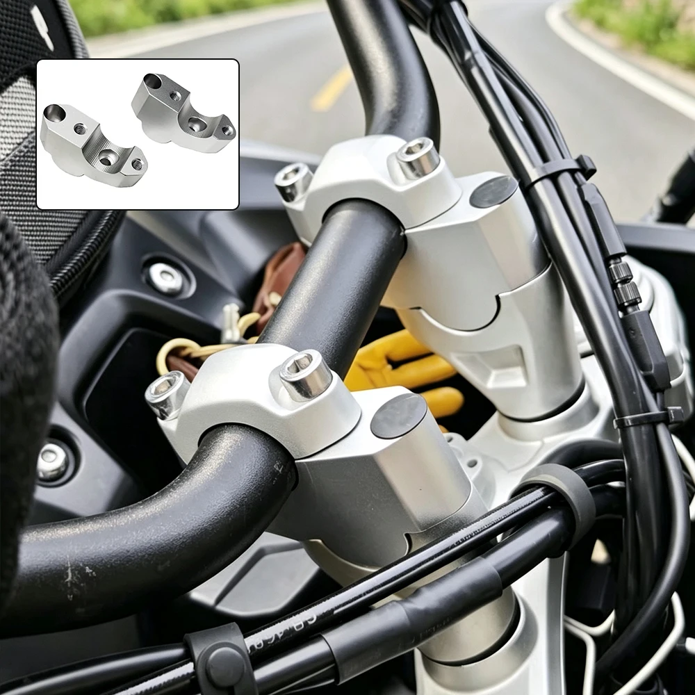 For Tiger 850 Tiger900/GT TIGER 850 900 2024-2026 Handlebar Risers Up Motorcycle Clamp Mount Handle Bar Riser Move Back Parts