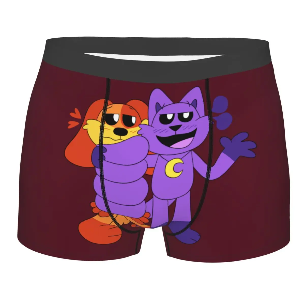 Custom Funny Smiling Big Mouth Critters Boxers Shorts Panties Men's Underpants Comfortable Scarry Animated Game Briefs Underwear