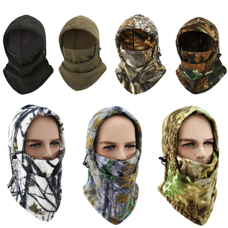 

Military Tactical Fleece Hats Men Women Fleece Balaclava Face Mask Hunting Neck Warmer Cap Outdoor Sports Cycling Fishing Cap