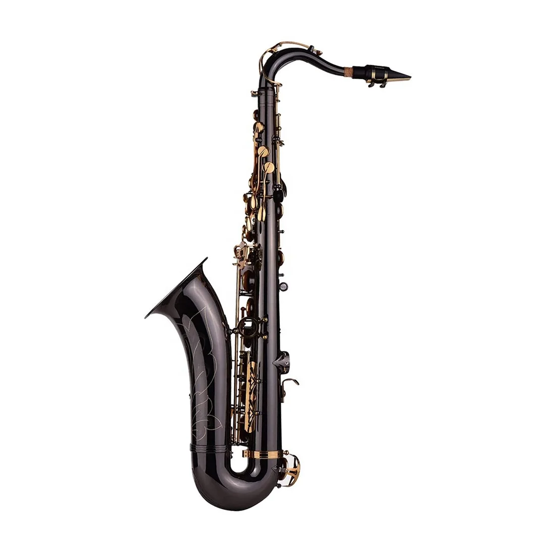 Black Nickel Tone Gold Tenor Saxophone With Black Nickel Body [Customization Required]