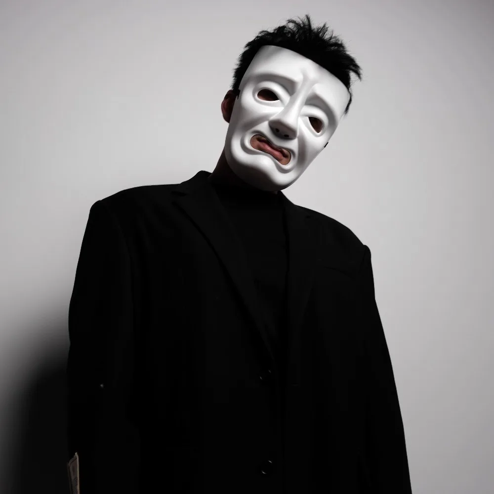 

Creative Mask for Cosplay Crying Smile Face Cover Theater Carnival Party Masquerade Performance Hip-Hop Stage Masks for Men