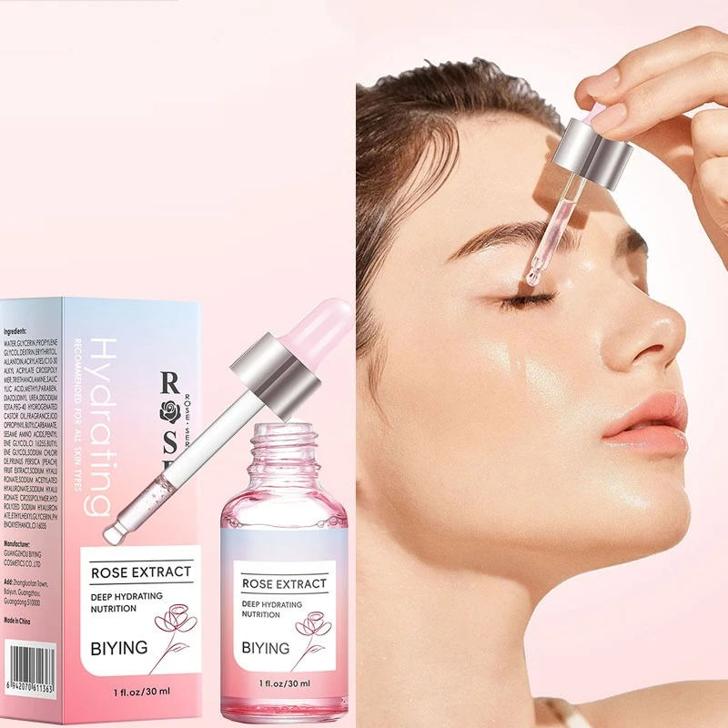 

Damascus Rose Serum Water-Locking Moisturizing Serum Firming Shrinking Pores Brightening Skin Tone Deep Hydrating Solution