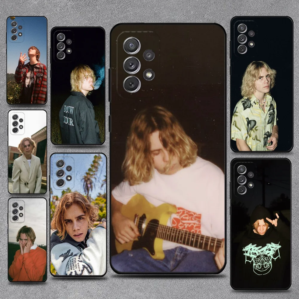 

Singer T-The Kid Laroi Phone Case For Samsung S25,S24,S21,S22,S23,S30,Ultra,S20,Plus,Fe,Lite,Note,10,9,5G Black Cover