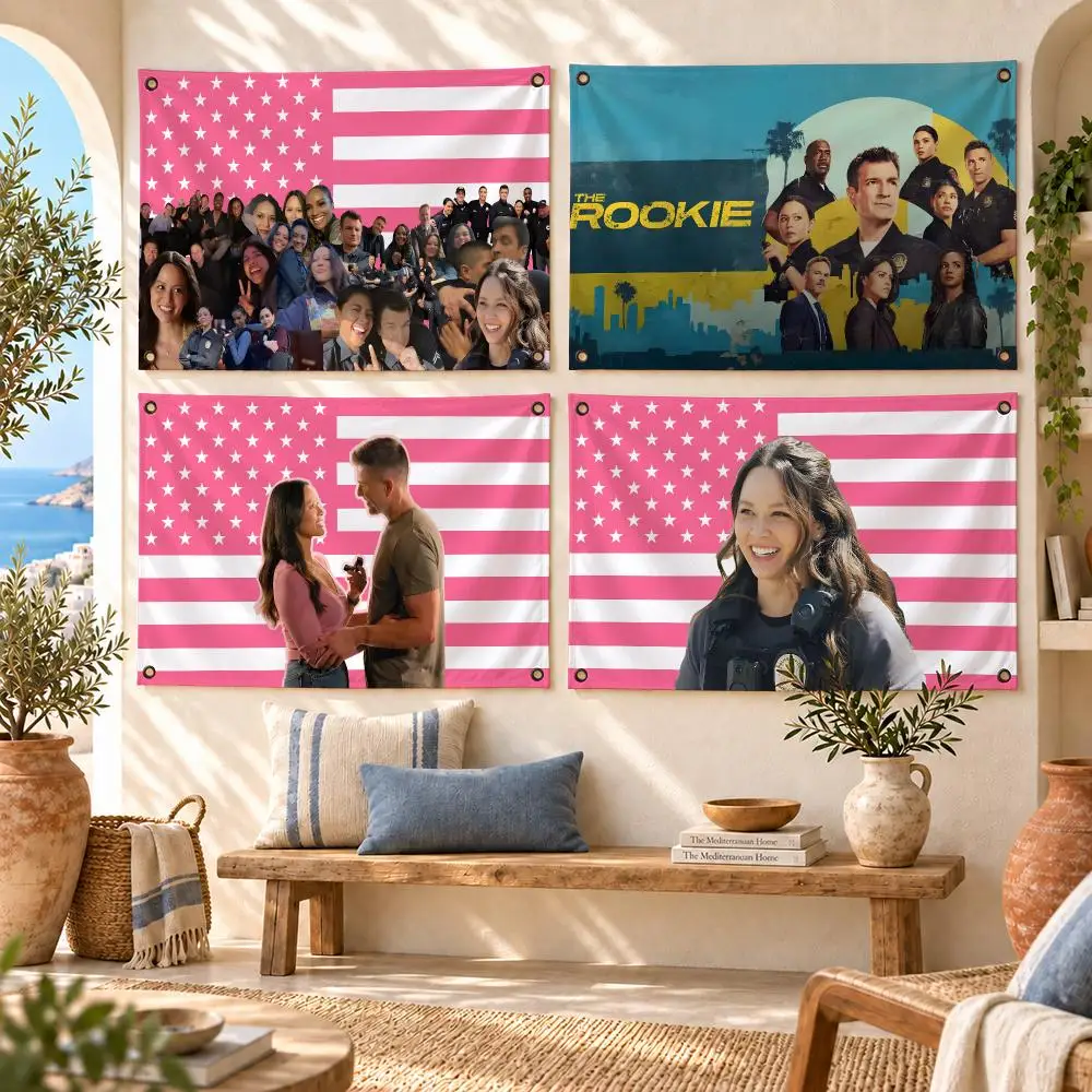 Classic Movie The R-Rookie Flags Horizontal High Density Knitted Fabric European Simple For Durable Outdoor Indoor Use