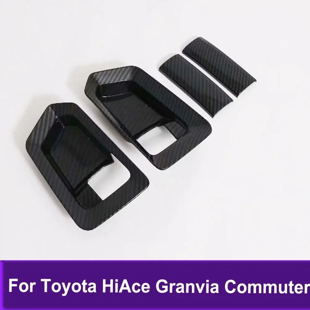 

Interior Accessories For Toyota HiAce Granvia Commuter 2019-2022 Side Door Handle Cover Trim Sticker Car Styling