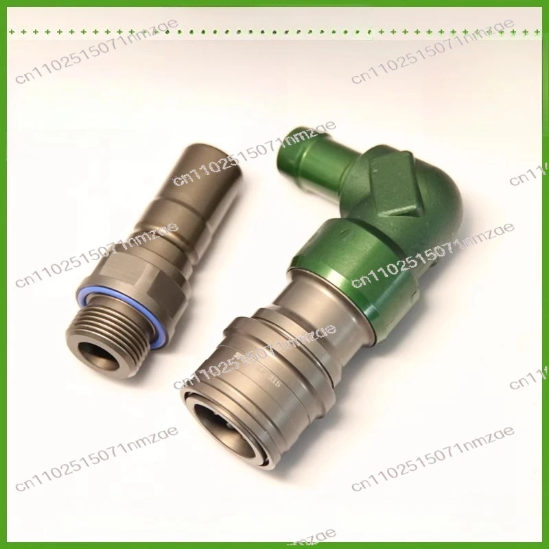 SPT12 Liquid-Cooled Aluminum Alloy Flat Face Quick Connect Coupling - High Pressure Resistant Industrial Hydraulic Fitting