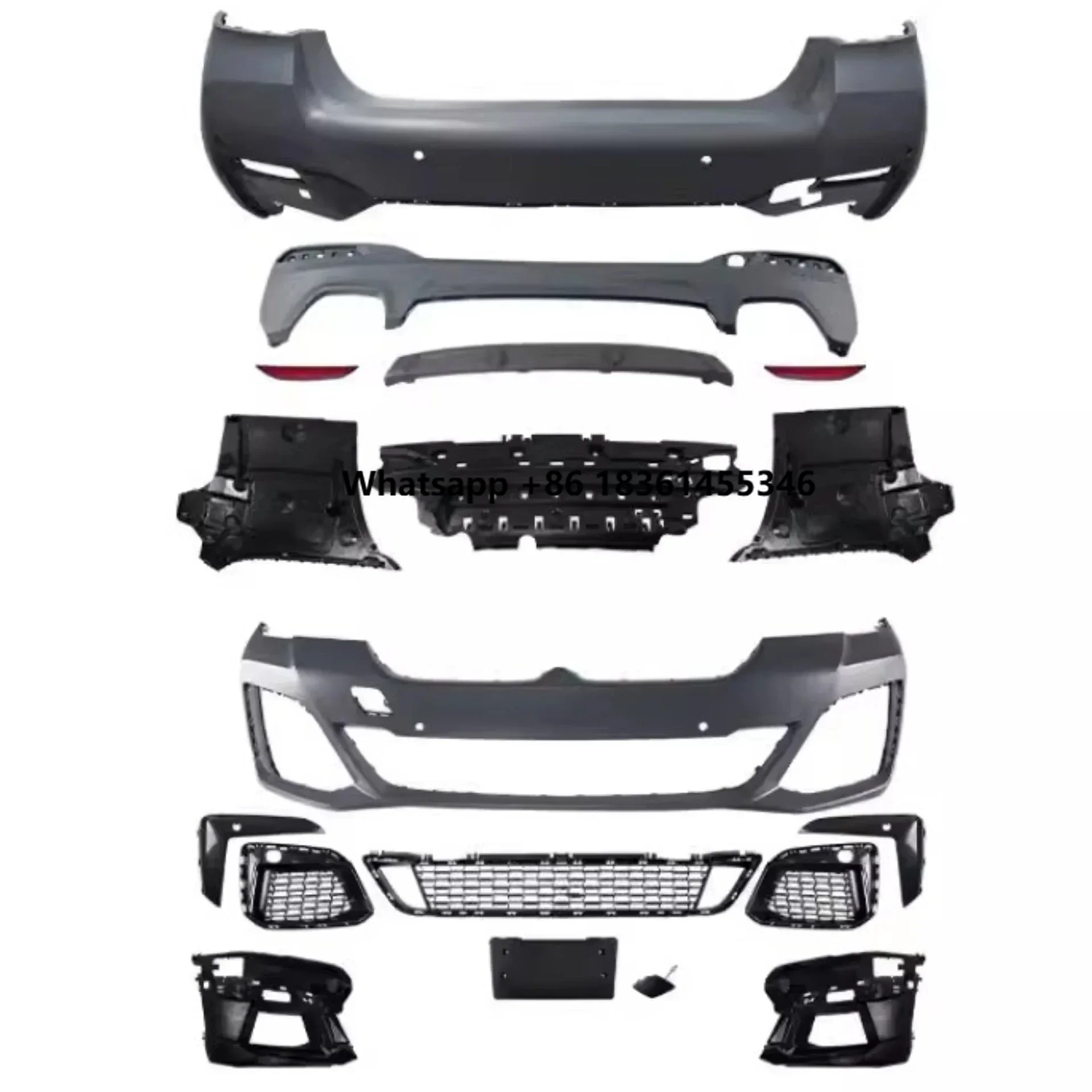 

for 5 Series G30 G38LCI 530i 535i Upgraded MT Sport Body Kit Auto Accessories Front Rear Bumper Fog Lamp Frame Grille
