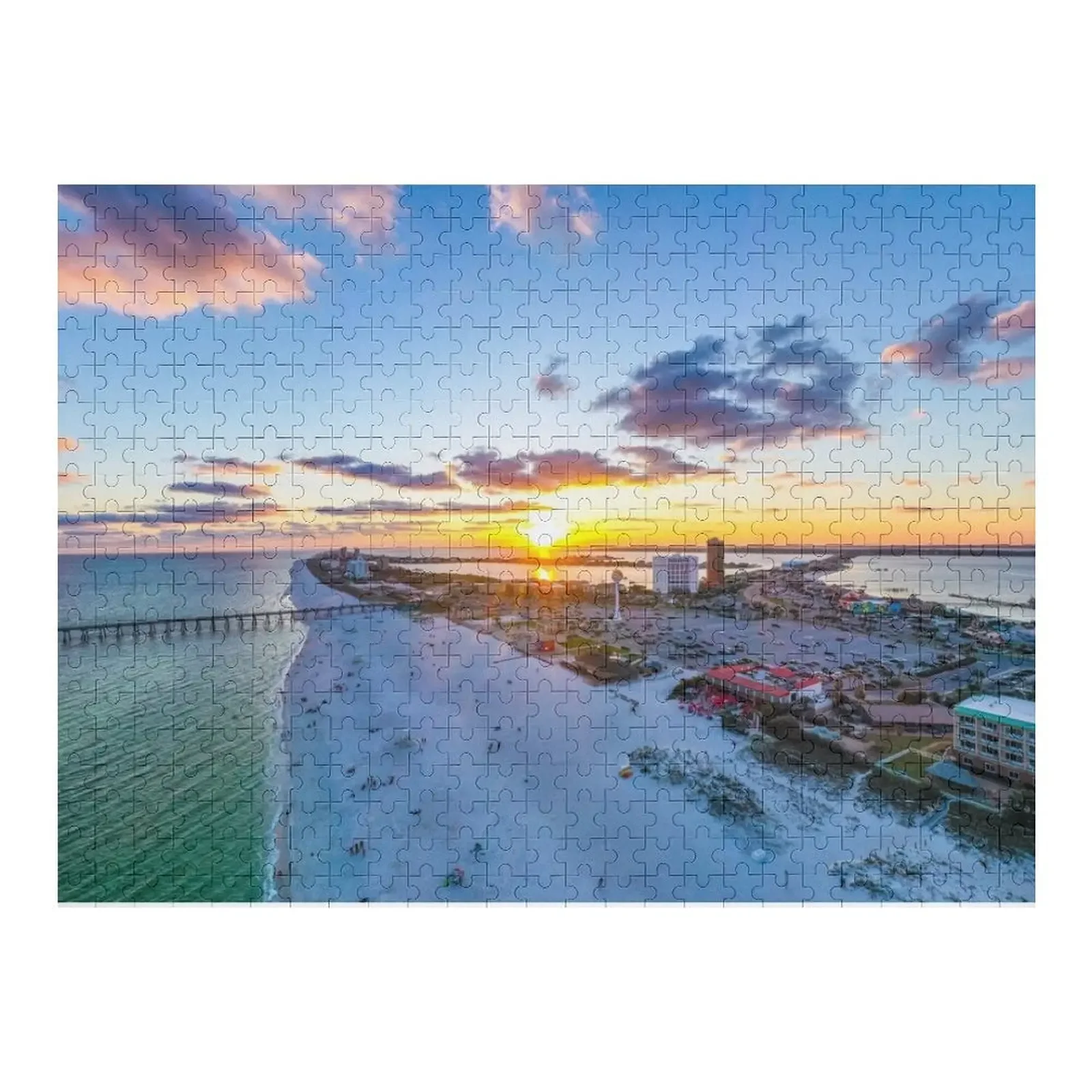 

Casino Beach Sunrise Jigsaw Puzzle Christmas Toys With Photo Wooden Name Puzzle