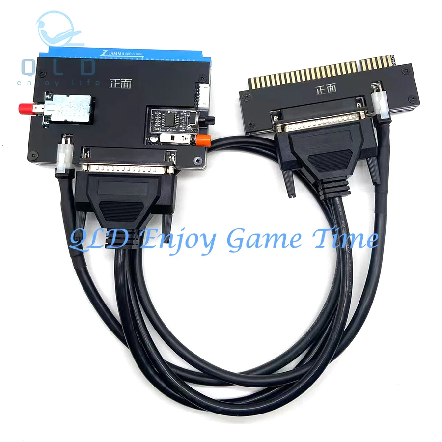 Jamma Convert Extension Cable with Voltage Display for Cbox SuperGun CPS1 Sammy Arcade Game Cabinet, Optional Image Adjustment